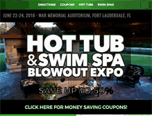 Tablet Screenshot of hottubshow.com